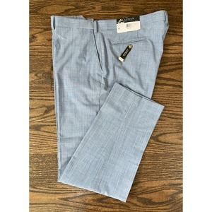 Lauren Ralph Lauren Men's 44x32 Classic Fit Flat Front Suit Pants Light Blue NEW